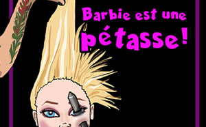 Stickers « Barbie est une pétasse! »