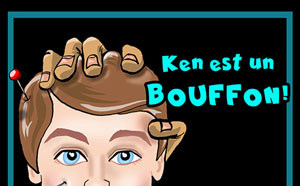 Stickers « Ken est un bouffon! »